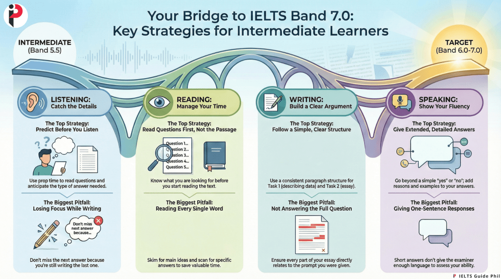 IELTS Preparation Guide for Intermediate Learners: Your Path to Band&nbsp;6.0-7.0