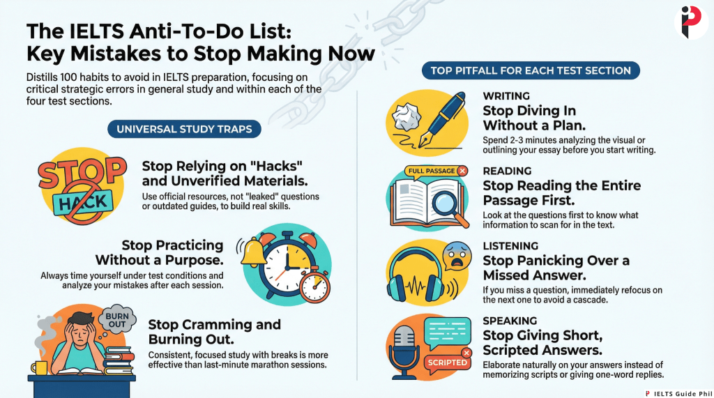 The Ultimate IELTS Anti-To-Do List: 100 Things to Stop Doing&nbsp;Now